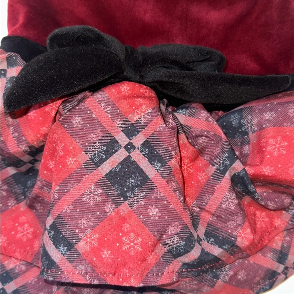 Jessica Simpson Christmas Snowflake Plaid Winter Dog Dress